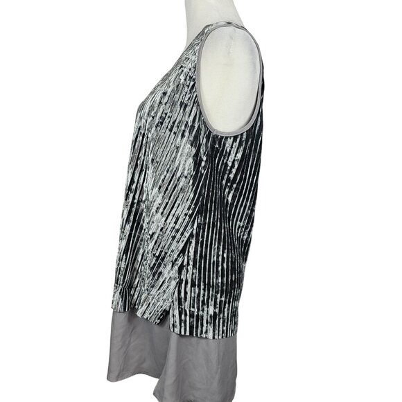 Shiny Pleated Dress Regency Core Party Glam Velvet Gray Origami by Vivien M - Picture 5 of 16